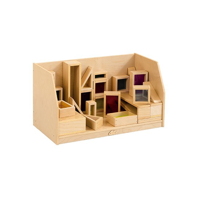 Wooden Blocks Storage Cart