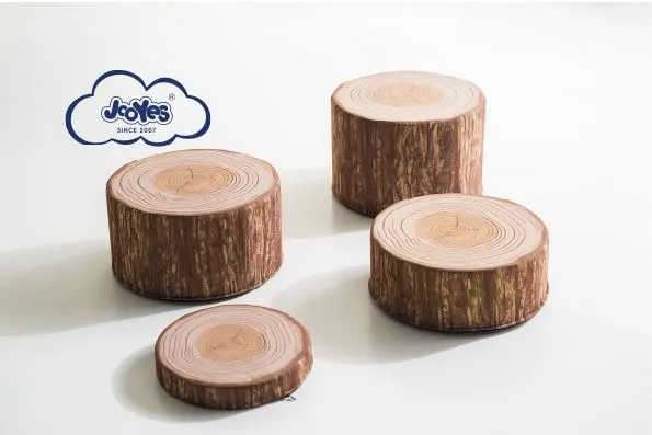 JOOYES Tree Stump Stool Set