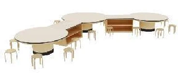 JOOYES Material Storage Combination Table